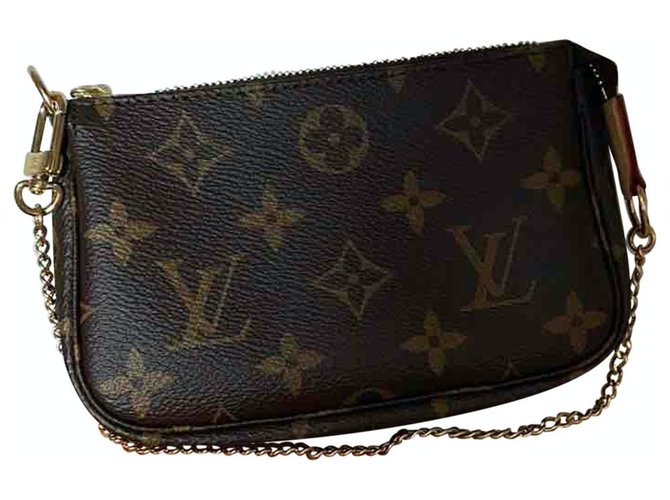 Louis Vuitton Handbags Brown Cloth  ref.246167
