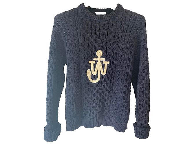 JW Anderson übergroßer Pullover Dunkelblau 