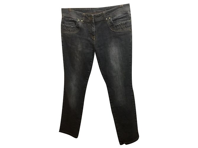 Timberland Jeans mit verzierten Taschen Anthrazitgrau