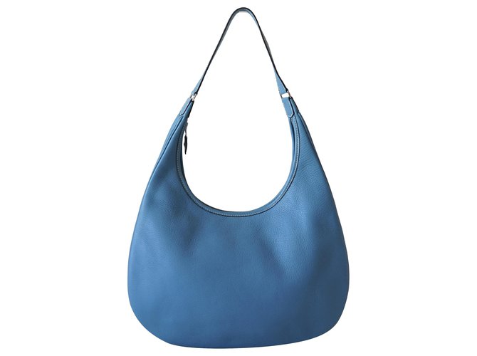 Hermès Handtaschen Blau Leder  ref.246225