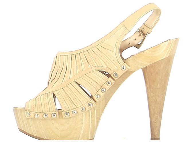 Dior sandali Beige Pelle  ref.246356