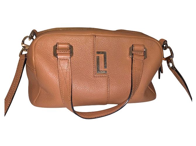 Borsa bowling Lancel Lola in pelle marrone Marrone chiaro