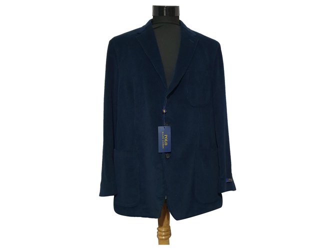 Polo Ralph Lauren Blazers Jackets Blue Cotton  ref.246436