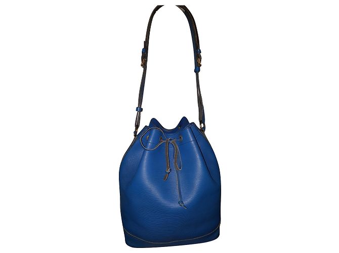 Noe Bolsa de mão Louis Vuitton Noé em couro epi azul