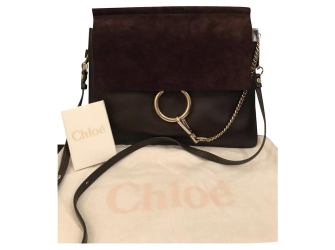 Faye Chloé bag Prune Leather  ref.246475