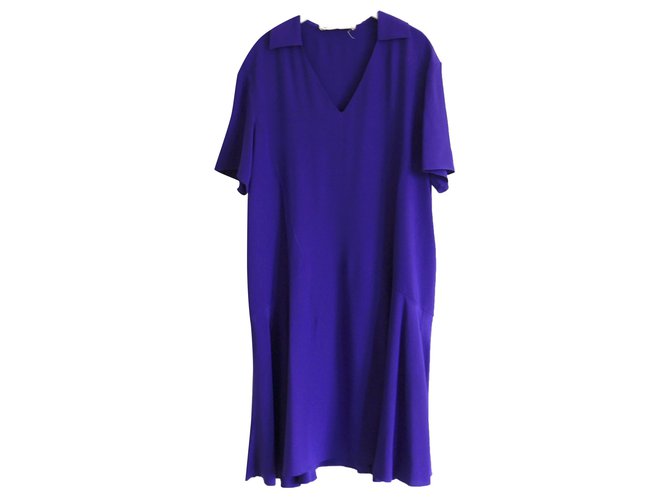 Marni Vestido de seda morado Púrpura  ref.246552
