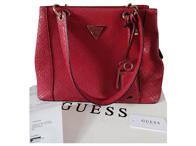 Guess Vanessa Handtasche Rot Kunstleder