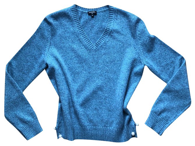 turquoise cashmere jumper