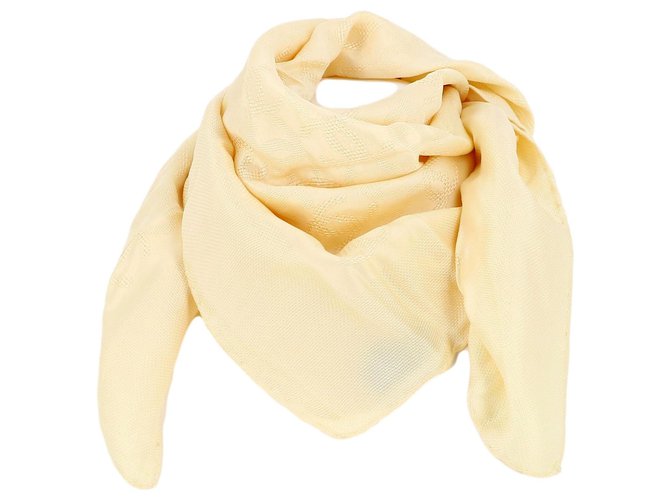 Chanel scarf Beige Silk  ref.246789