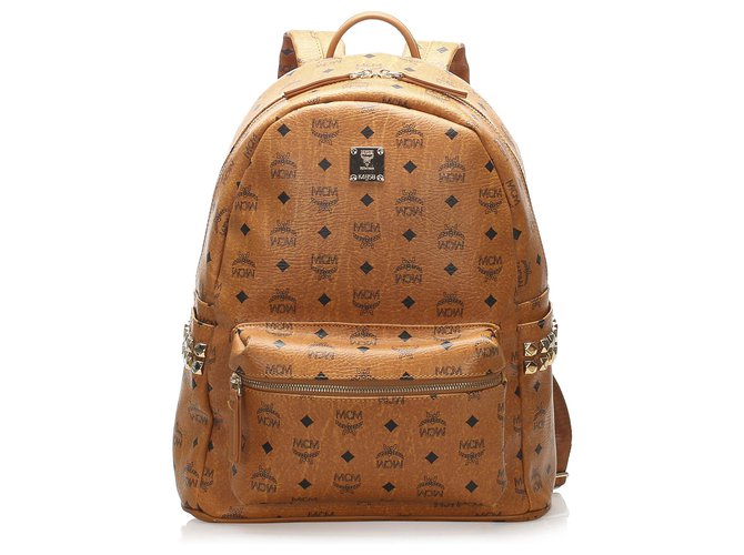 Mcm backpack clearance zipper