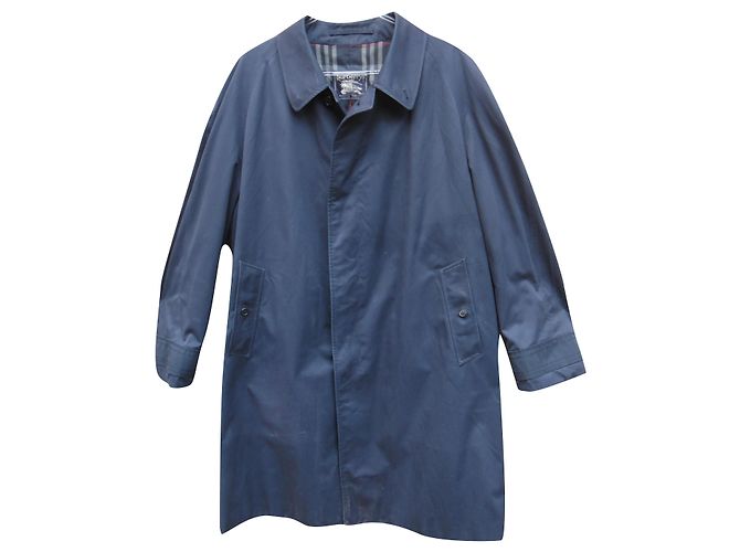 impermeabile uomo Burberry vintage t 56 Blu navy