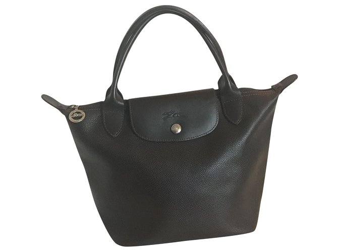 Longchamp Handbags Chocolate Leather  ref.247084
