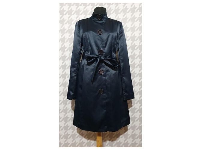 Trench Michael Kors Bleu Pétrole Taille M