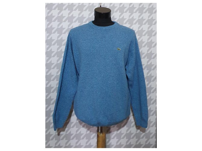 Lacoste Sweaters Blue Wool  ref.247205