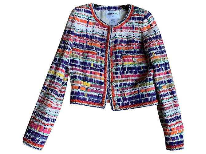 Chanel Jacken Lila Koralle