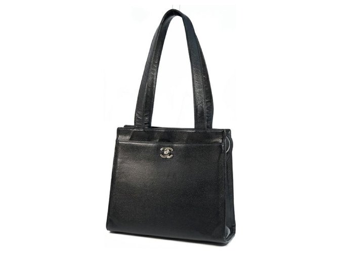 CHANEL shoulder bag Womens tote bag black x silver hardware  ref.247314