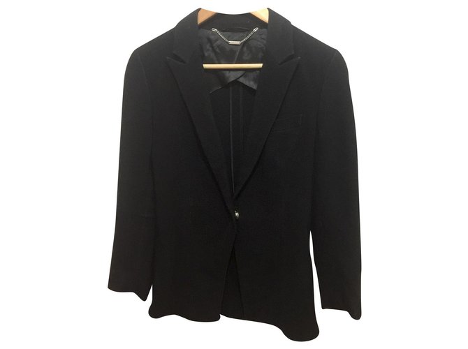 Costume National black blazer Viscose Elastane Acetate  ref.247330