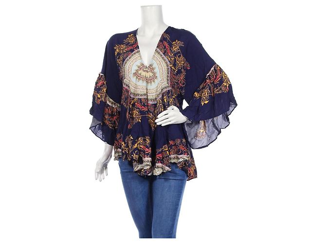 Camicetta Free People in viscosa multicolore XS