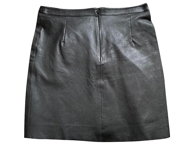 Ba&Sh Lederrock Feria Schwarz
