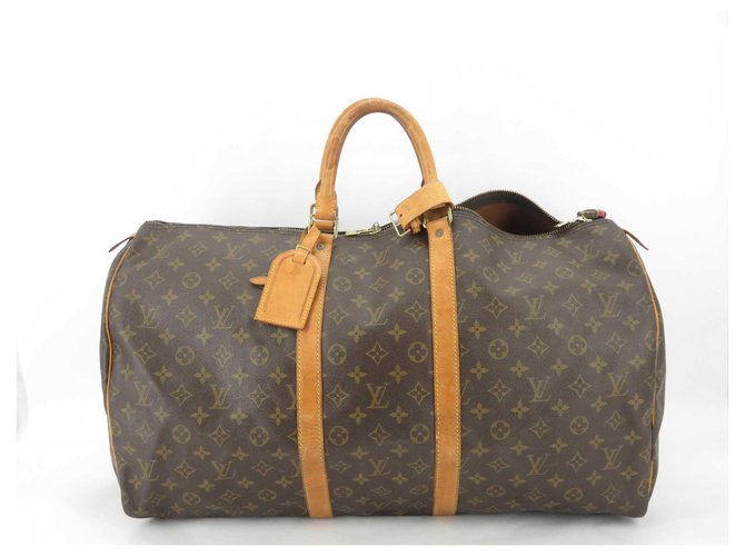Louis Vuitton Keepall 45 Brown Cloth  ref.247576