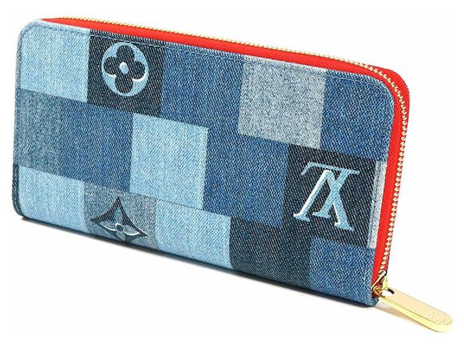 Louis Vuitton Zippy Wallet unisex long wallet M44938 blue ref.247622 - Joli  Closet