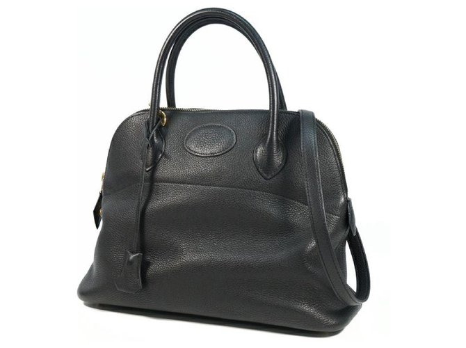 Hermès Hermes Boledo31 Womens handbag black x gold hardware  ref.247633
