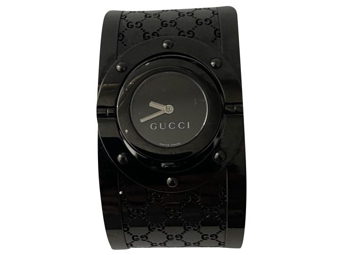 Manchette Gucci Céramique Noir  ref.247822