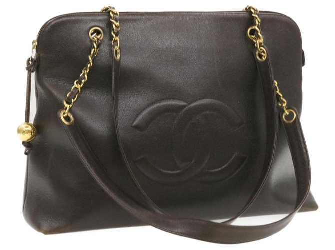 Chanel shoulder bag Brown Leather  ref.247916