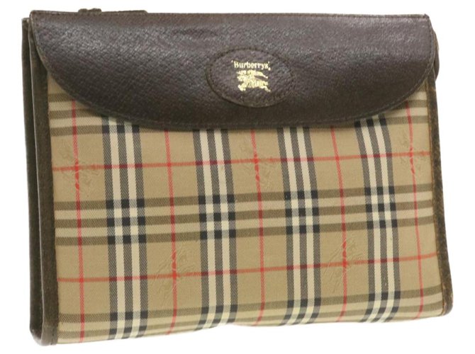 Burberry clutch bag Beige Synthetic  ref.247934