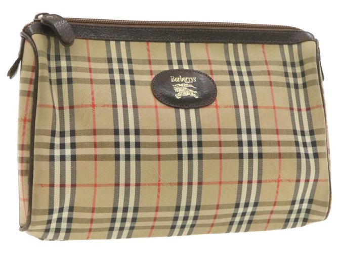 Burberry clutch bag Beige Cloth  ref.248039