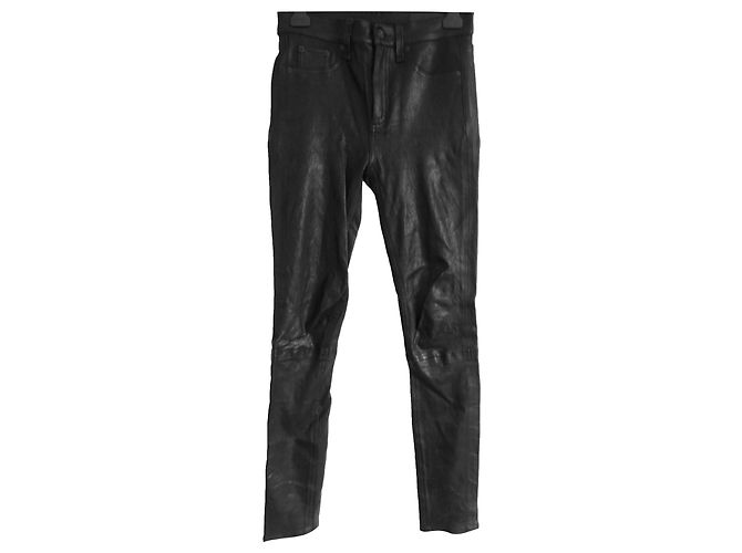 Rag & Bone Pantaloni di pelle skinny