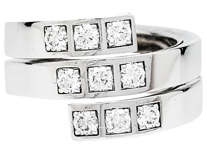 Cartier "Tectonique" Ring aus Weißgold und Diamanten.  ref.248135