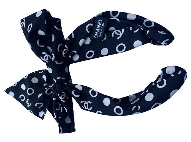 Chanel Accessori per capelli Nero Panno