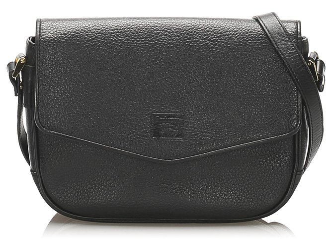 Burberry Black Leather Crossbody Bag Pony-style calfskin  ref.248285