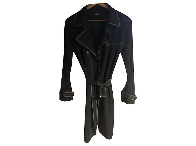 CAROLL Trenchcoat schwarz aus Polyamid