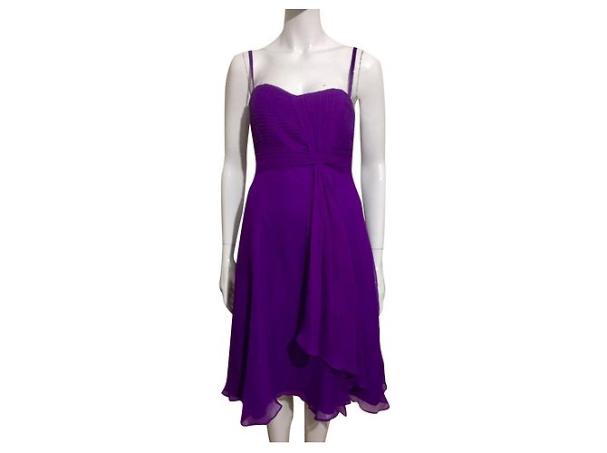 Coast Seidenkleid mit abnehmbaren Trägern Lila