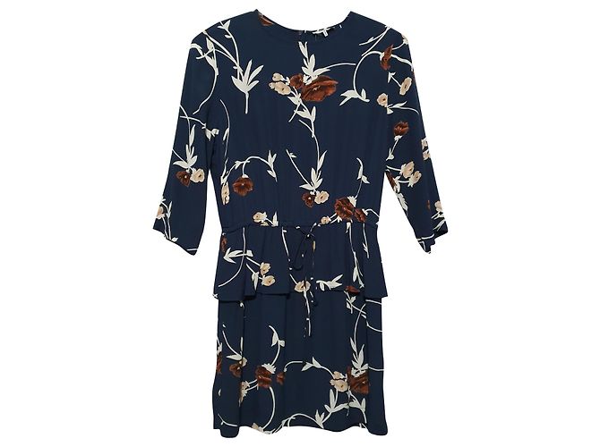 Vestido floral Ganni de viscosa Multicolor