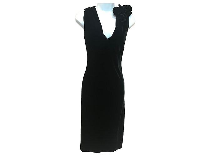 Jean Paul Gaultier Jean-Paul Gaultier schwarzes kurzes Samtkleid
