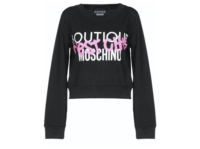 Moschino Sweatshirt schwarz aus Baumwolle