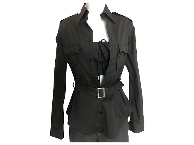 Jean Paul Gaultier Camicia sahariana rivisitata Jean-Paul Gaultier Nero