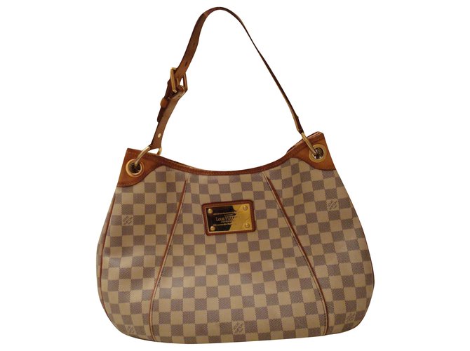 Bolsa de ombro com bolsa feminina Auth Louis Vuitton Galliera PM 1800$ Bege Couro  ref.248668