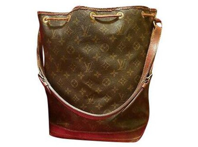Noe Louis Vuitton Handtaschen Braun Leder  ref.248680