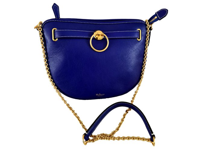 Mulberry Brockwell Cobalt Blue Silky Calf - Never worn Leather  ref.248692