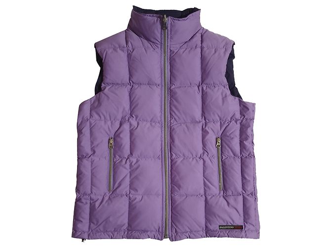 Valentino Sport Steppweste Lila Dunkelblau
