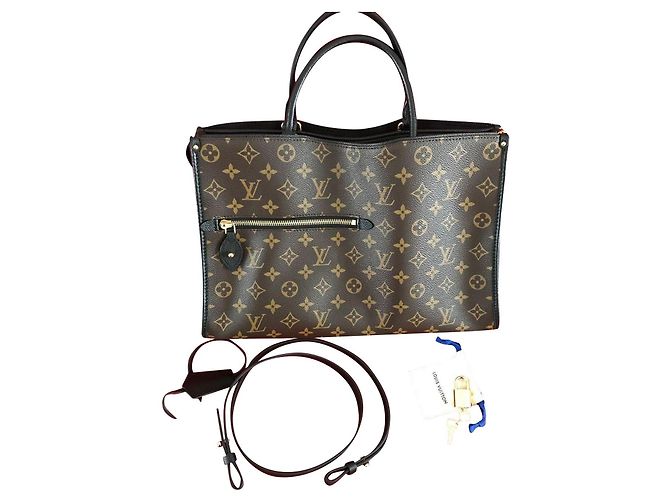Borsa Louis Vuitton Popincourt MM Monogram Marrone