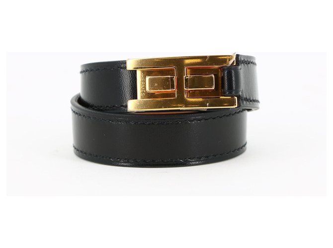 Hermès Drag Black Leather  ref.248913