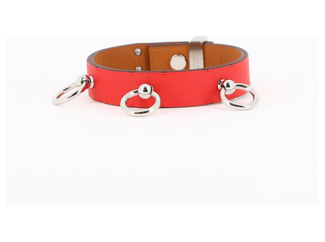 Hermès Hermes bracelet Red Leather  ref.248915