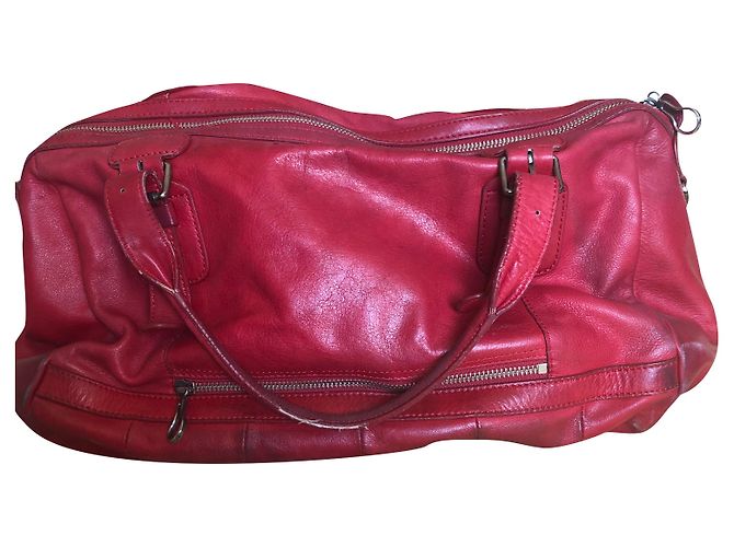 Autre Marque Bolso Lancaster de piel roja