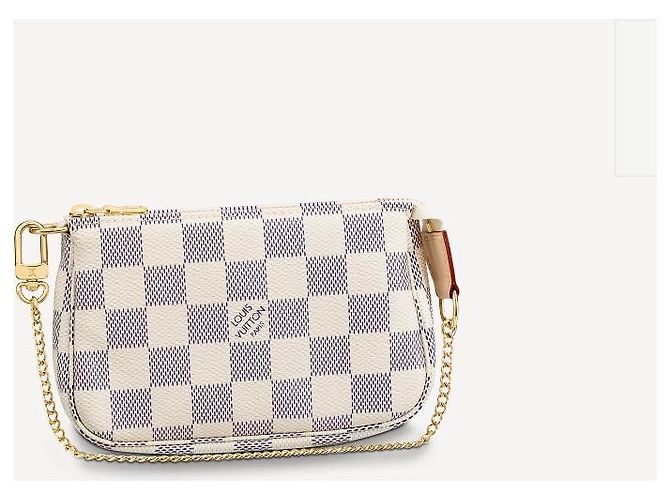 Louis Vuitton LV Mini pochette damier azur Beige