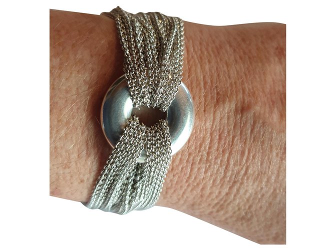 Tiffany & Co Bracelet 20 silver thread Silvery  ref.470206